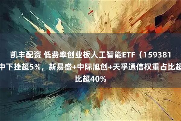 凯丰配资 低费率创业板人工智能ETF（159381）盘中下挫超5%，新易盛+中际旭创+天孚通信权重占比超40%