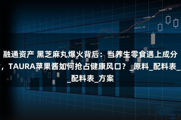 融通资产 黑芝麻丸爆火背后：当养生零食遇上成分革命，TAURA苹果酱如何抢占健康风口？_原料_配料表_方案